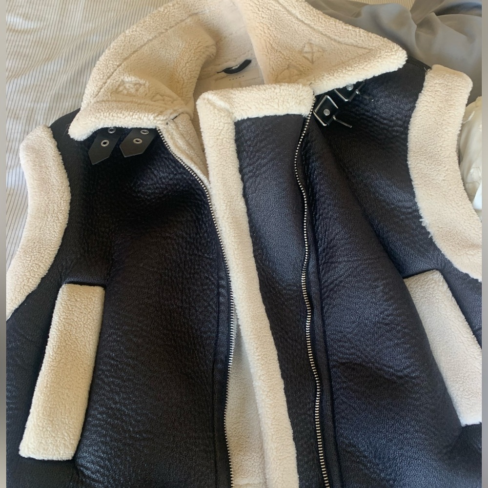 Blanknyo Lined Black Leather Jacket